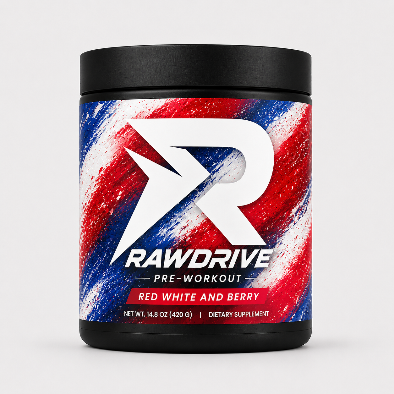 RAWDRIVE Red White and Berry Pre-Workout